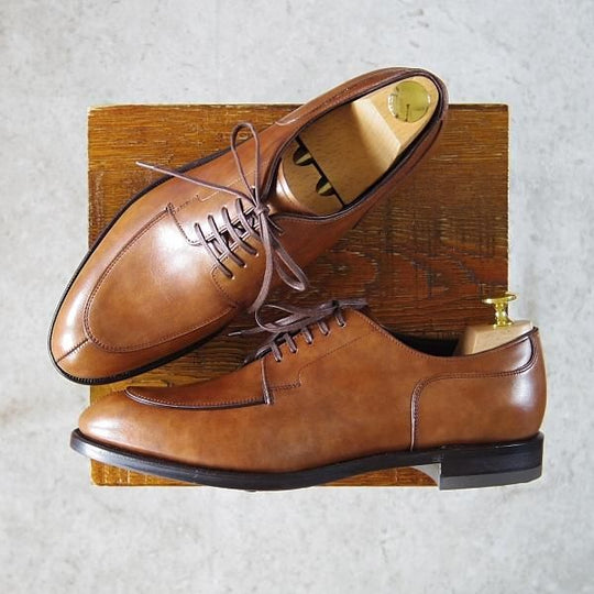 新品★シェットランドフォックス SIZE 6.5【ダイナイトソール仕様★コベントリー/003F】Uチップ/カーフ/茶/メンズ/Shetlandfox★g148