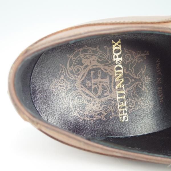 新品★シェットランドフォックス SIZE 6.5【ダイナイトソール仕様★コベントリー/003F】Uチップ/カーフ/茶/メンズ/Shetlandfox★g148