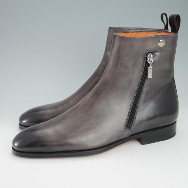 Santoni　ジッパーブーツ　美品 Santoni ジッパーブーツ 美品 - メルカリ
