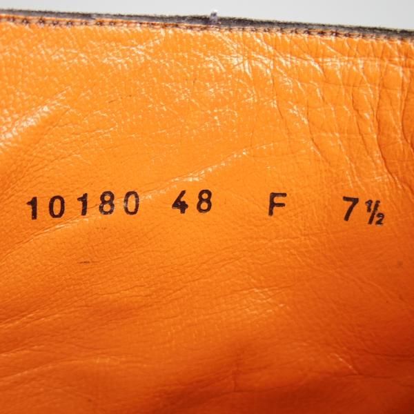 極上★(伊)サントーニ SIZE 7.5【貴重★ブラック〜グレーパティーヌ/10180】サイドジップ/ブーツ/カーフ/黒/灰/メンズ/Santoni★g149