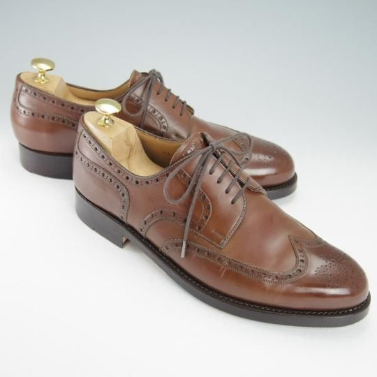 極上★(東欧)VASS/ヴァーシュ SIZE 40.5【貴重★Budapest/3636ラスト】ブダペスト/フルブローグ/カーフ/茶/メンズ★g150