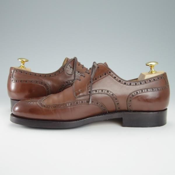 極上★(東欧)VASS/ヴァーシュ SIZE 40.5【貴重★Budapest/3636ラスト】ブダペスト/フルブローグ/カーフ/茶/メンズ★g150