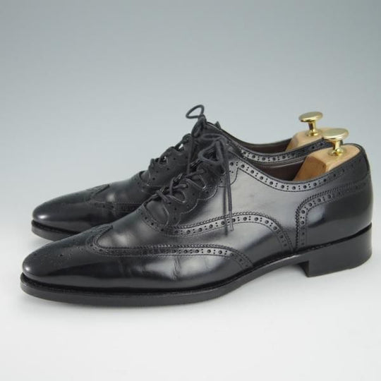 ★シェットランドフォックス SIZE 7.5【★ナイツブリッジ/3017SF】ギリーシューズ/カーフ/黒/メンズ/Shetlandfox★g151