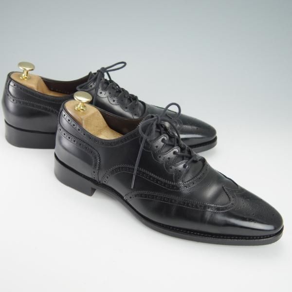 ★シェットランドフォックス SIZE 7.5【★ナイツブリッジ/3017SF】ギリーシューズ/カーフ/黒/メンズ/Shetlandfox★g151