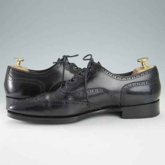 ★シェットランドフォックス SIZE 7.5【★ナイツブリッジ/3017SF】ギリーシューズ/カーフ/黒/メンズ/Shetlandfox★g151