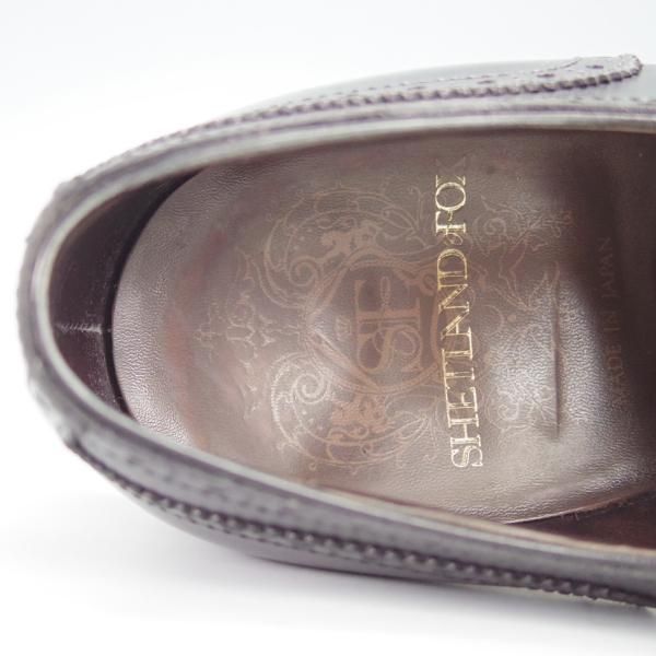 ★シェットランドフォックス SIZE 7.5【★ナイツブリッジ/3017SF】ギリーシューズ/カーフ/黒/メンズ/Shetlandfox★g151