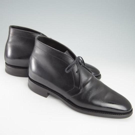 極上★(浅草)RENDO/レンド SIZE 7【定価￥53,900-★ダイナイトソール仕様/7706D】チャッカブーツ/カーフ/黒/メンズ★g152