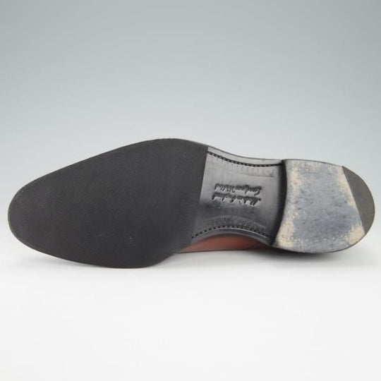 美品★(英)チーニー 6.5F【日本未入荷★ギリーシューズ/FULHAM/208ラスト】カーフ/DARK LEAF/茶/メンズ/CHEANEY★g153