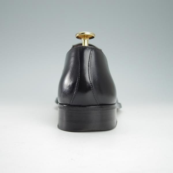 極上★(伊)ア・テストーニ SIZE 6【上級★ブラックラピド製法/ブラックラベル】サイドエラスティック/BLACK LABEL/黒/a.testoni★g154