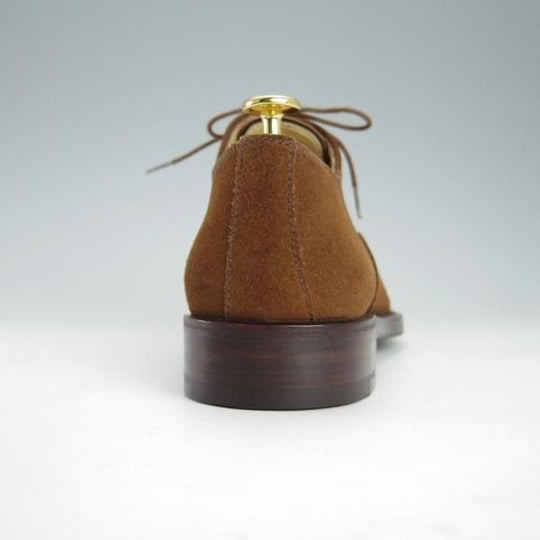 極上★(伊)エルメネジルド・ゼニア SIZE 7.5【ブラックラピド製法★ストレートチップ/S21】TSSBUG/スエード/茶/Ermenegildo Zegna★g155