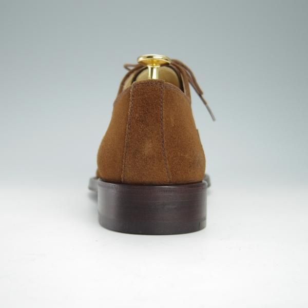 極上★(伊)エルメネジルド・ゼニア SIZE 7.5【ブラックラピド製法★ストレートチップ/S21】TSSBUG/スエード/茶/Ermenegildo Zegna★g155