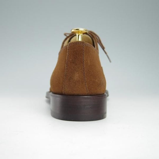 極上★(伊)エルメネジルド・ゼニア SIZE 7.5【ブラックラピド製法★ストレートチップ/S21】TSSBUG/スエード/茶/Ermenegildo Zegna★g155