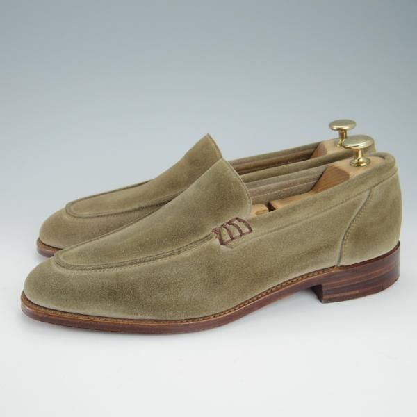 極上★(英)アルフレッド・サージェント 7.5E【貴重★シップス別注/SHIPS】89ラスト/ローファー/スエード/薄茶/Alfred Sargent★g157