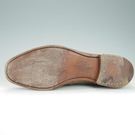 極上★(英)アルフレッド・サージェント 7.5E【貴重★シップス別注/SHIPS】89ラスト/ローファー/スエード/薄茶/Alfred Sargent★g157