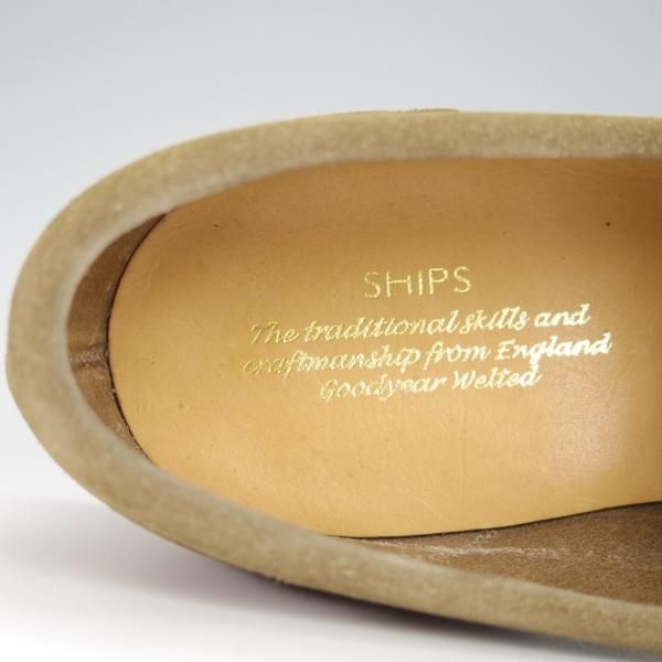 極上★(英)アルフレッド・サージェント 7.5E【貴重★シップス別注/SHIPS】89ラスト/ローファー/スエード/薄茶/Alfred Sargent★g157