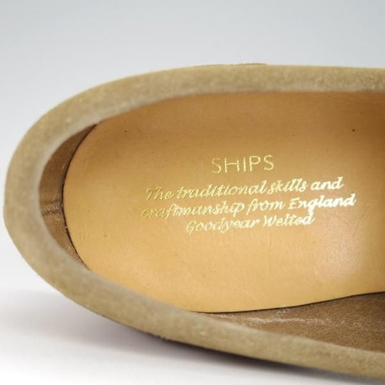 極上★(英)アルフレッド・サージェント 7.5E【貴重★シップス別注/SHIPS】89ラスト/ローファー/スエード/薄茶/Alfred Sargent★g157