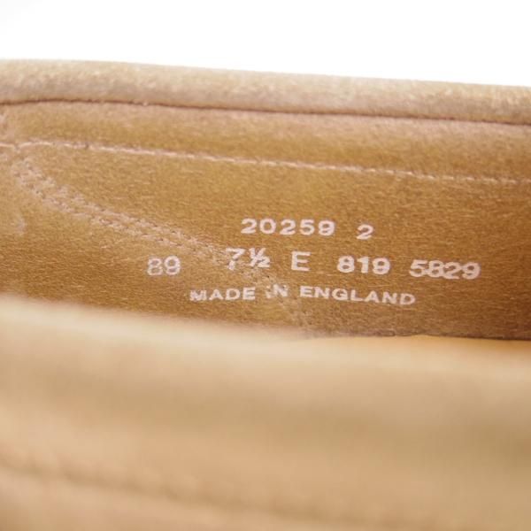 極上★(英)アルフレッド・サージェント 7.5E【貴重★シップス別注/SHIPS】89ラスト/ローファー/スエード/薄茶/Alfred Sargent★g157
