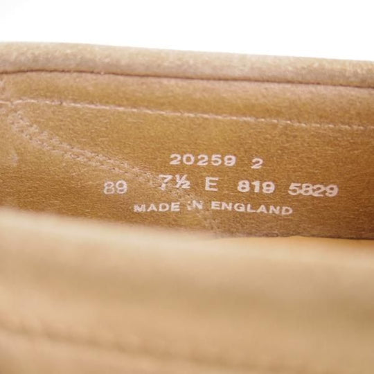 極上★(英)アルフレッド・サージェント 7.5E【貴重★シップス別注/SHIPS】89ラスト/ローファー/スエード/薄茶/Alfred Sargent★g157