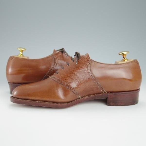 未使用★(英)ニュー&リングウッド UK5.5程度【貴重★ビスポーク品/ハンドソーンウェルテッド製法】茶/New&Lingwood★g164