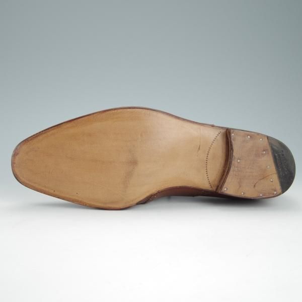 未使用★(英)ニュー&リングウッド UK5.5程度【貴重★ビスポーク品/ハンドソーンウェルテッド製法】茶/New&Lingwood★g164