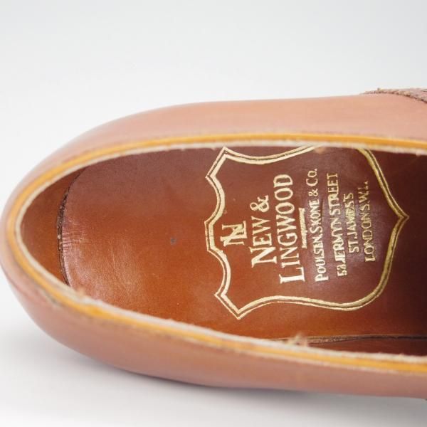 【極美品】ニューアンドリングウッド 革靴 25.5 ダブルモンク ストレート 極美品】ニューアンドリングウッド 革靴 25.5 ダブルモンク