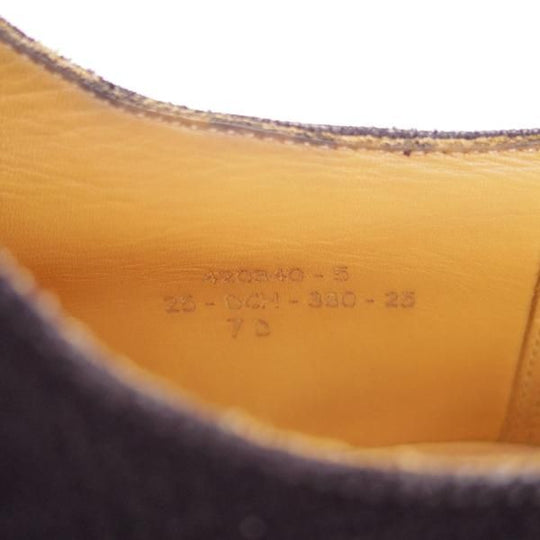 極上★J.M.ウェストン 7D【貴重★チェック柄のキッドレザー(山羊革)/ケイスリーヘイフォード別注】380/黒/Weston/ウエストン★g166