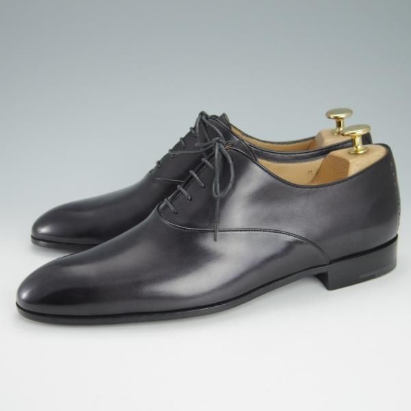 未使用★(仏)ベルルッティ SIZE 7.5【貴重★オックスフォードシューズ】ヴェネチアレザー/黒/メンズ/Berluti★g167