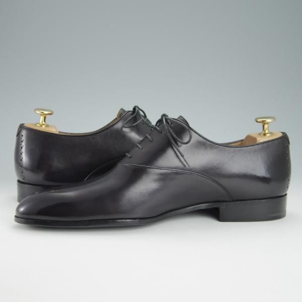 未使用★(仏)ベルルッティ SIZE 7.5【貴重★オックスフォードシューズ】ヴェネチアレザー/黒/メンズ/Berluti★g167
