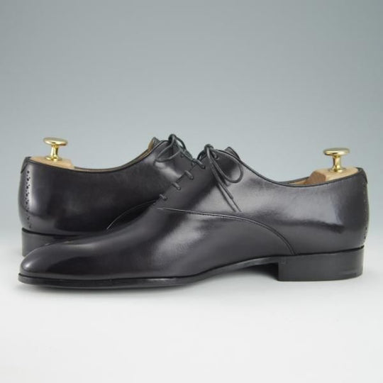 未使用★(仏)ベルルッティ SIZE 7.5【貴重★オックスフォードシューズ】ヴェネチアレザー/黒/メンズ/Berluti★g167