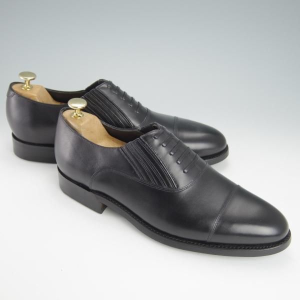 新品★(英)BARKER/バーカー 8.5D【ダイナイトソール仕様★レイジーマン/サイドエラスティック】4534DW10/カーフ/黒/メンズ★g171