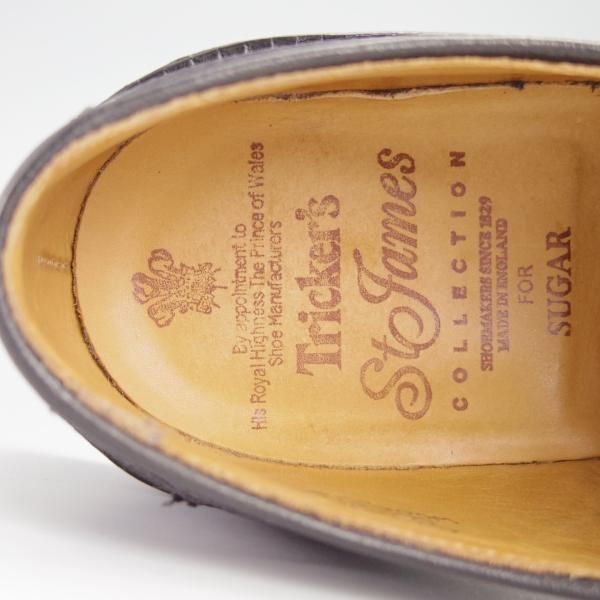 極上★トリッカーズ SIZE 9【定価￥84,700-★プレーントゥ/Woodstock/5636】カントリーシューズ/短靴/カーフ/黒/メンズ/Tricker's★g172