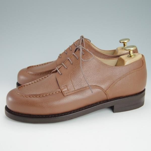 新品★パラブーツ SIZE 6【モデル定価￥77,000-★ドレス仕様シャンボード/CHAMBORD】Uチップ/グレインレザー/茶/メンズ/Paraboot★g173