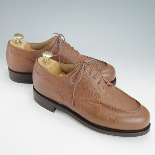 新品★パラブーツ SIZE 6【モデル定価￥77,000-★ドレス仕様シャンボード/CHAMBORD】Uチップ/グレインレザー/茶/メンズ/Paraboot★g173