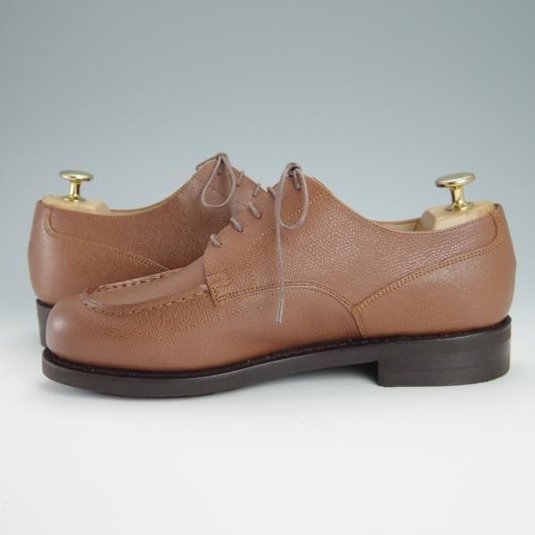 新品★パラブーツ SIZE 6【モデル定価￥77,000-★ドレス仕様シャンボード/CHAMBORD】Uチップ/グレインレザー/茶/メンズ/Paraboot★g173