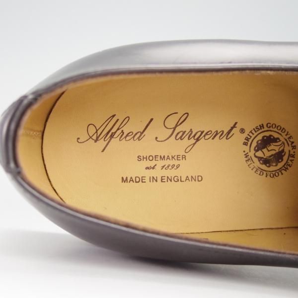 未使用★(英)アルフレッド・サージェント UK6【WESTONロジェ似寄りモデル★Uチップ/黒】サージェント/メンズ/Alfred Sargent★g175