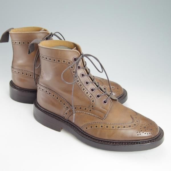 極上★トリッカーズ SIZE 7【定価￥88,000-★MALTON/モールトン】M2508/カントリーブーツ/カーフ/茶/メンズ/Tricker's★g176