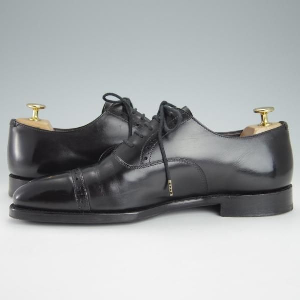 極上★(英)グレンソン 7.5E【定価￥74,800-★MACCLESFIELD/クォーターブローグ】カーフ/黒/メンズ/GRENSON★g201