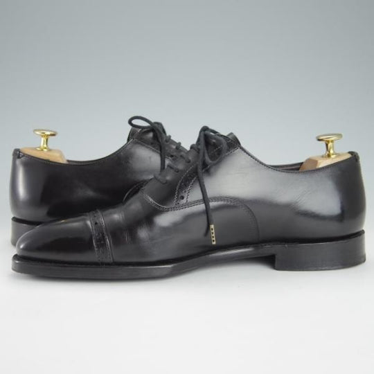 極上★(英)グレンソン 7.5E【定価￥74,800-★MACCLESFIELD/クォーターブローグ】カーフ/黒/メンズ/GRENSON★g201