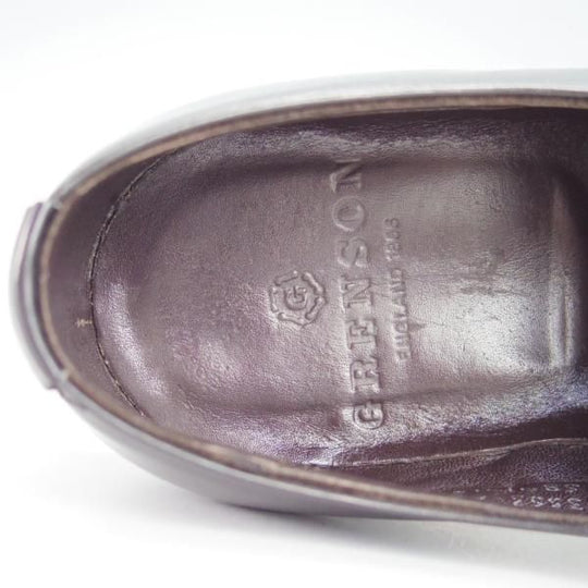 極上★(英)グレンソン 7.5E【定価￥74,800-★MACCLESFIELD/クォーターブローグ】カーフ/黒/メンズ/GRENSON★g201