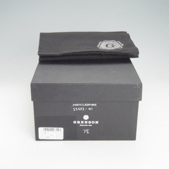 極上★(英)グレンソン 7.5E【定価￥74,800-★MACCLESFIELD/クォーターブローグ】カーフ/黒/メンズ/GRENSON★g201