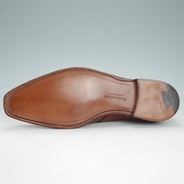 未使用★クロケット&ジョーンズ 7.5E【モデル定価￥86,900-★MONKTON/348ラスト】モンクストラップ/カーフ/茶/Crockett&Jones★g202