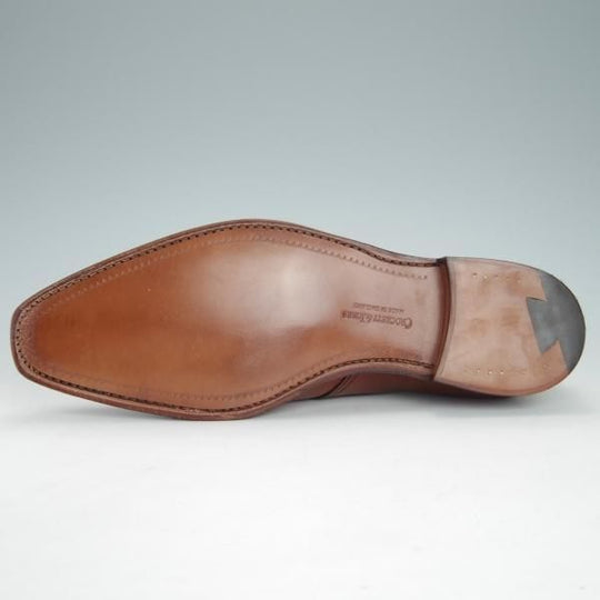 未使用★クロケット&ジョーンズ 7.5E【モデル定価￥86,900-★MONKTON/348ラスト】モンクストラップ/カーフ/茶/Crockett&Jones★g202