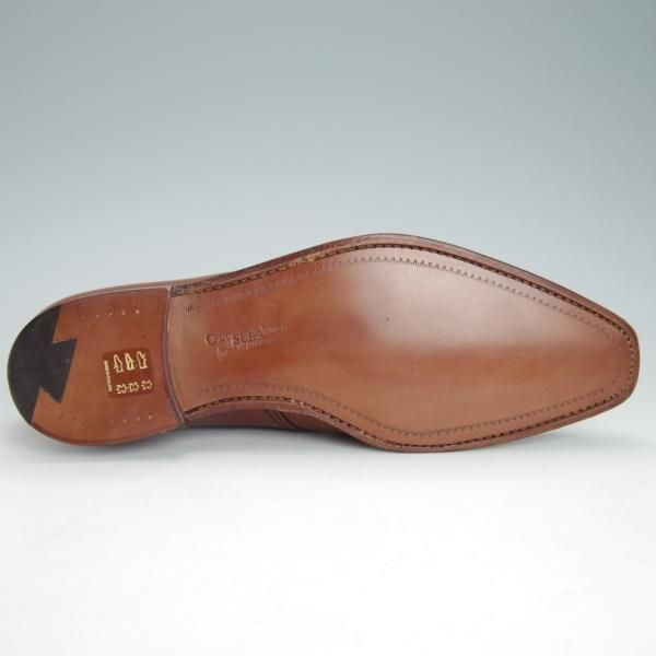 未使用★クロケット&ジョーンズ 7.5E【モデル定価￥86,900-★MONKTON/348ラスト】モンクストラップ/カーフ/茶/Crockett&Jones★g202