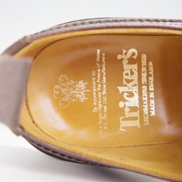 極美品★トリッカーズ SIZE 9【ダイナイトソール仕様★M7369/セミブローグ】カントリーシューズ/短靴/マルチ/濃茶/Tricker's★g203
