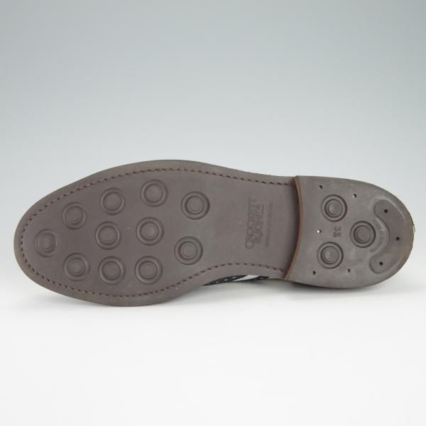 ★クロケット&ジョーンズ 8.5E【ダイナイトソール仕様★GERRARD 6/ジェラード】フルブローグ/グレインレザー/紺×白/Crockett&Jones★g204