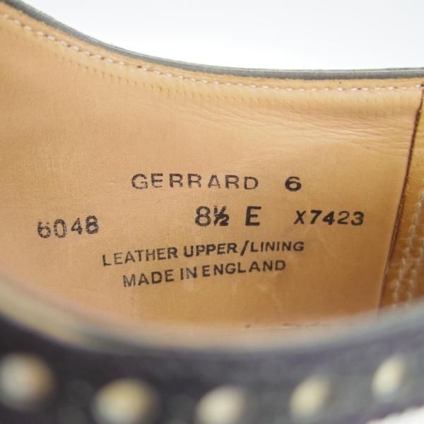 ★クロケット&ジョーンズ 8.5E【ダイナイトソール仕様★GERRARD 6/ジェラード】フルブローグ/グレインレザー/紺×白/Crockett&Jones★g204