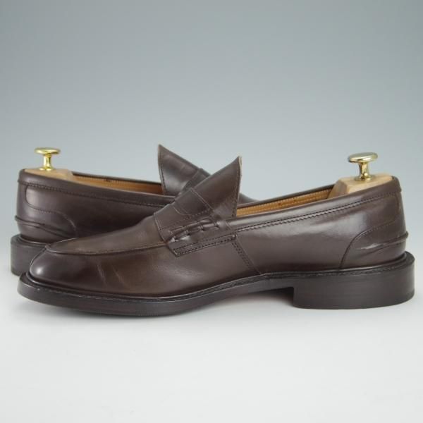 極上★トリッカーズ SIZE 7.5【定価￥84,700-★エスプレッソバーニッシュ/JAMES】M3227/コインローファー/カーフ/濃茶/Tricker's★g205