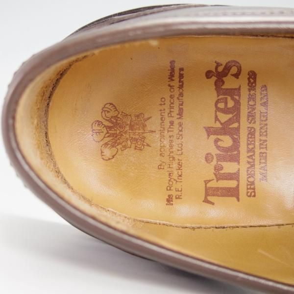 極上★トリッカーズ SIZE 7.5【定価￥84,700-★エスプレッソバーニッシュ/JAMES】M3227/コインローファー/カーフ/濃茶/Tricker's★g205