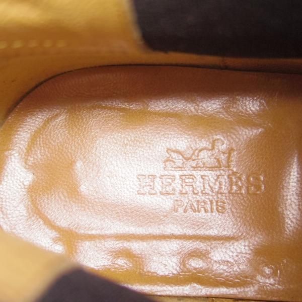 美品★(伊製)HERMES/エルメス(レディース) SIZE 36.5【★サイドゴアブーツ/スエード】黒★g206