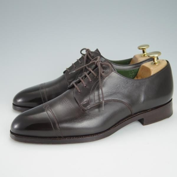 極上★トリッカーズ SIZE 7【貴重★ドレスライン/エスプレッソバーニッシュ/M7640】ダービーシューズ/カーフ/濃茶/Tricker's★g207